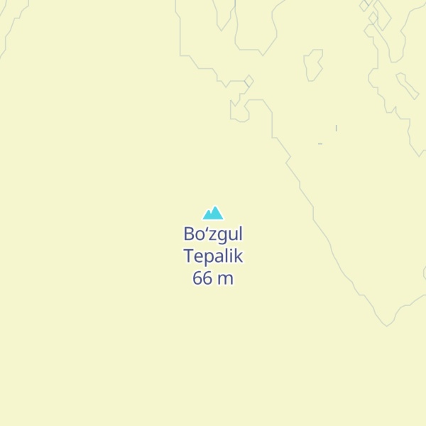 Map of Bo‘zgul Tepalik