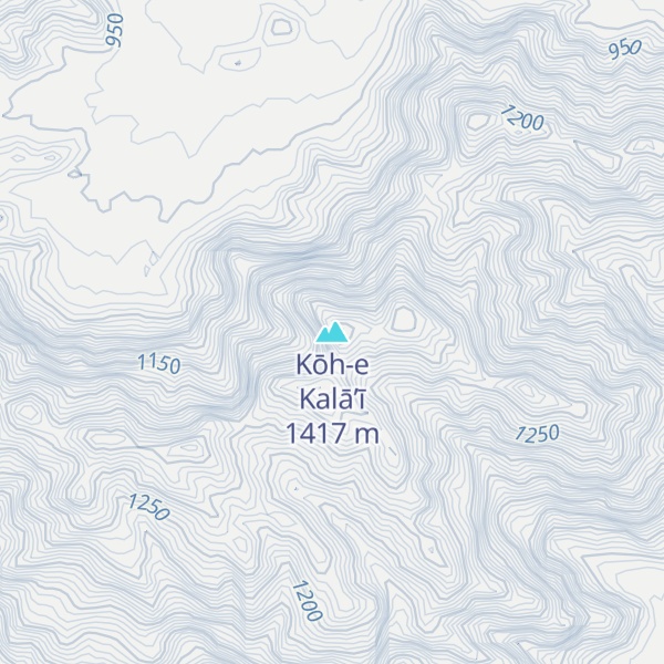 Map of Kōh-e Kalā’ī