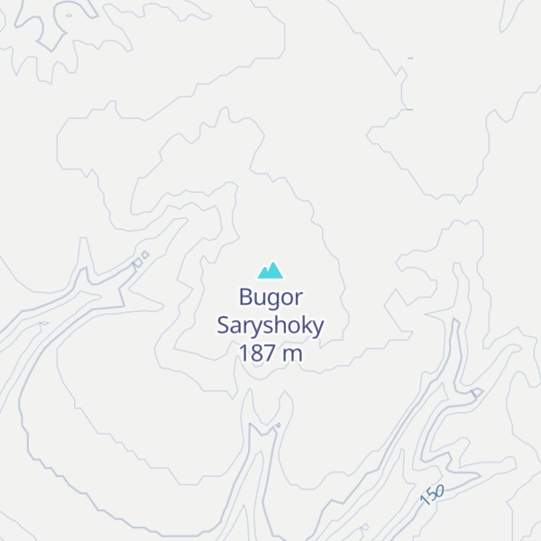 Map of Bugor Saryshoky
