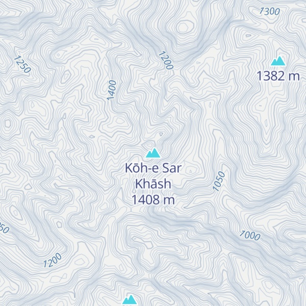 Map of Kōh-e Sar Khāsh