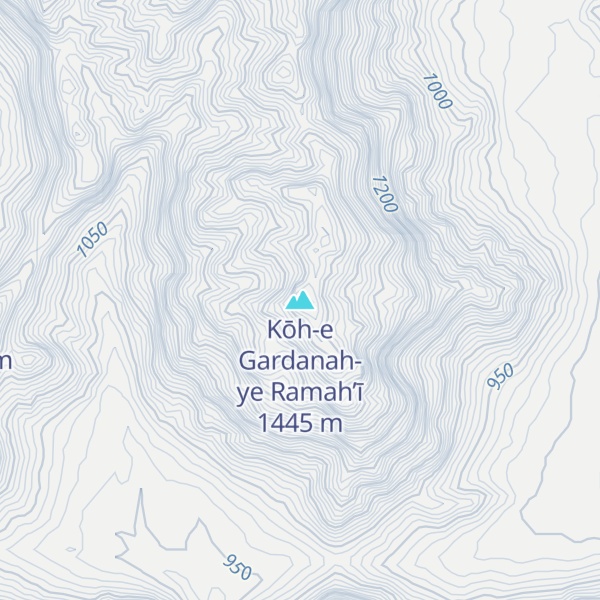 Map of Kōh-e Gardanah-ye Ramah’ī