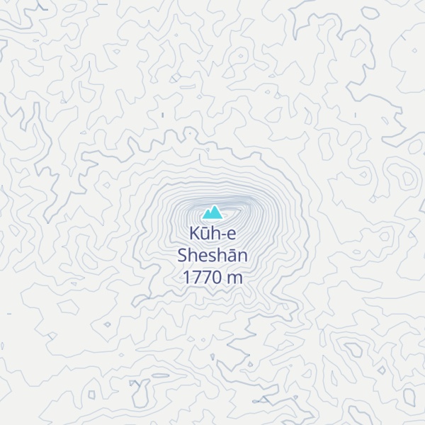 Map of Kūh-e Sheshān