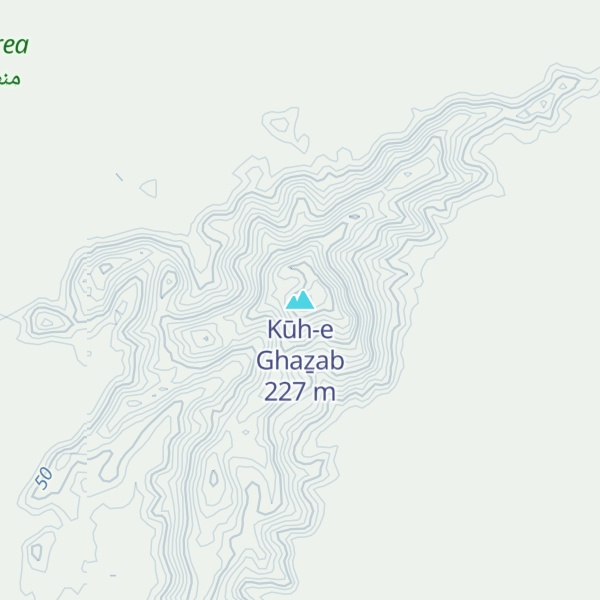 Map of Kūh-e Ghaẕab
