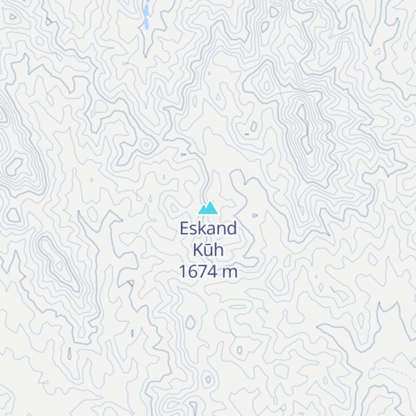 Map of Eskand Kūh