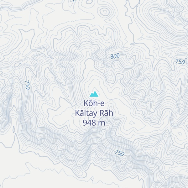 Map of Kōh-e Kāltay Rāh