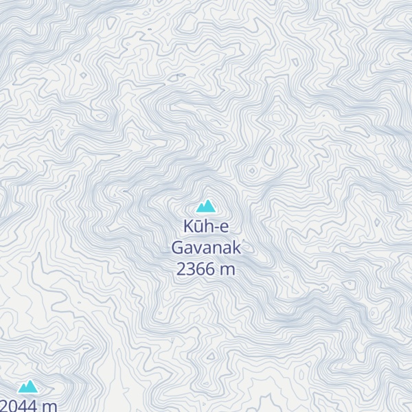 Map of Kūh-e Gavanak