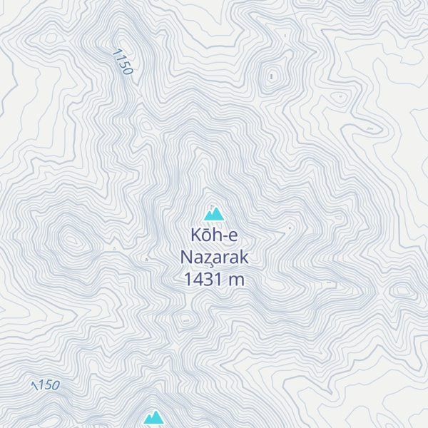 Map of Kōh-e Naz̧arak