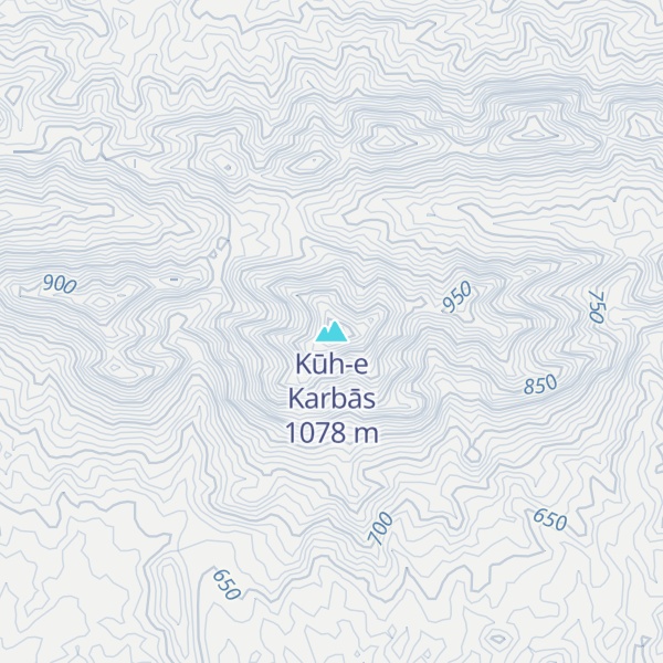 Map of Kūh-e Karbās