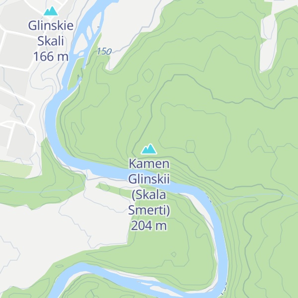 Map of Kamen Glinskii (Skala Smerti)