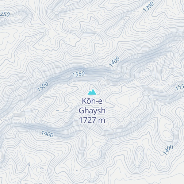 Map of Kōh-e Ghaysh