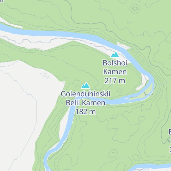Map of Golenduhinskii Belii Kamen