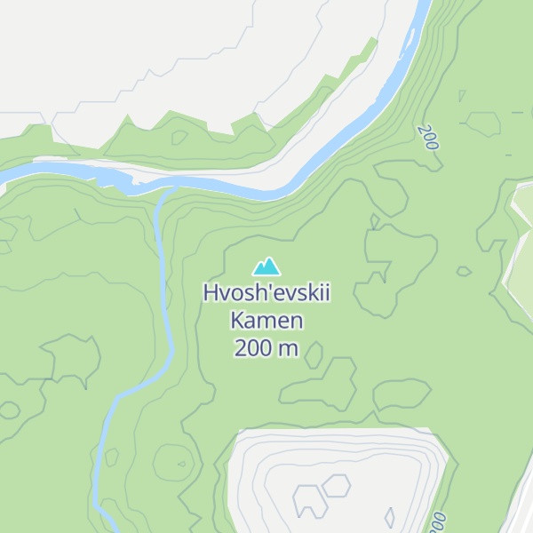 Map of Hvosh'evskii Kamen