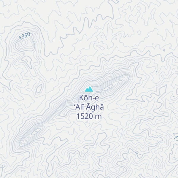 Map of Kōh-e ‘Alī Āghā