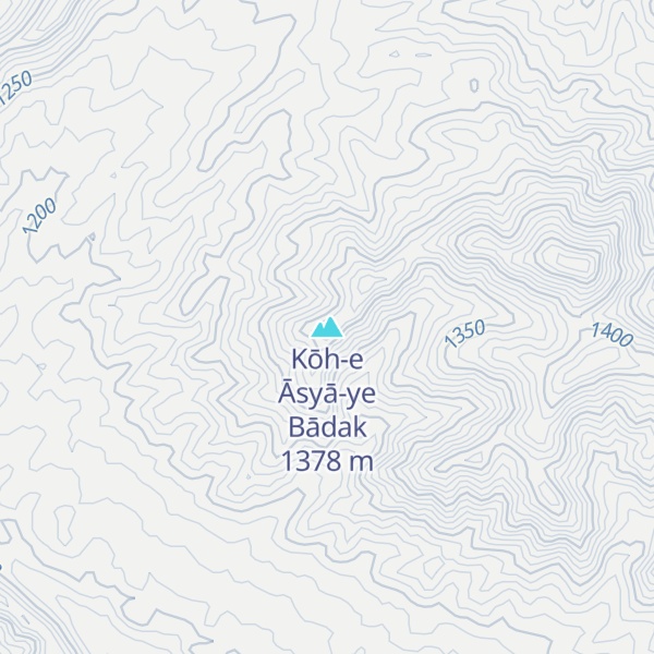 Map of Kōh-e Āsyā-ye Bādak