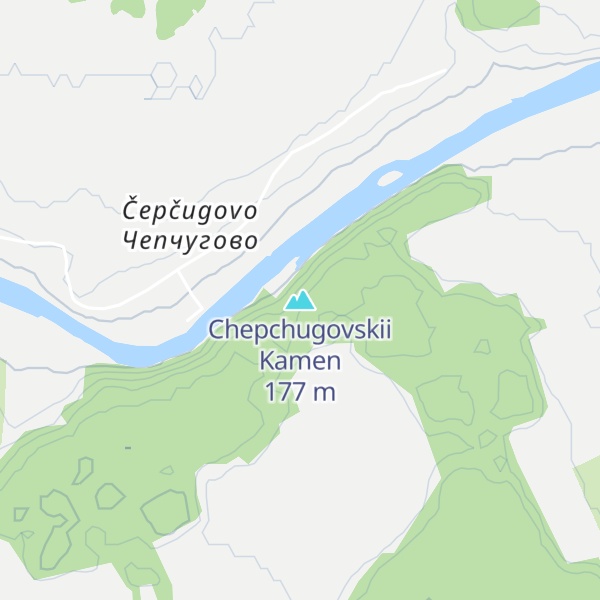 Map of Chepchugovskii Kamen