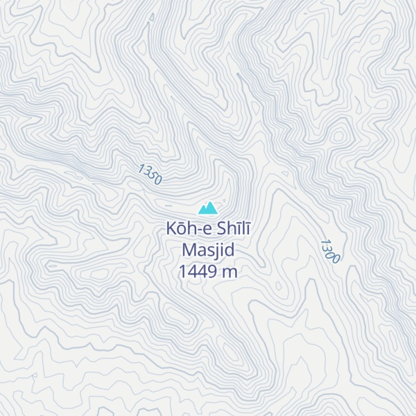 Map of Kōh-e Shīlī Masjid