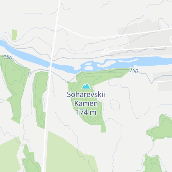 Map of Soharevskii Kamen