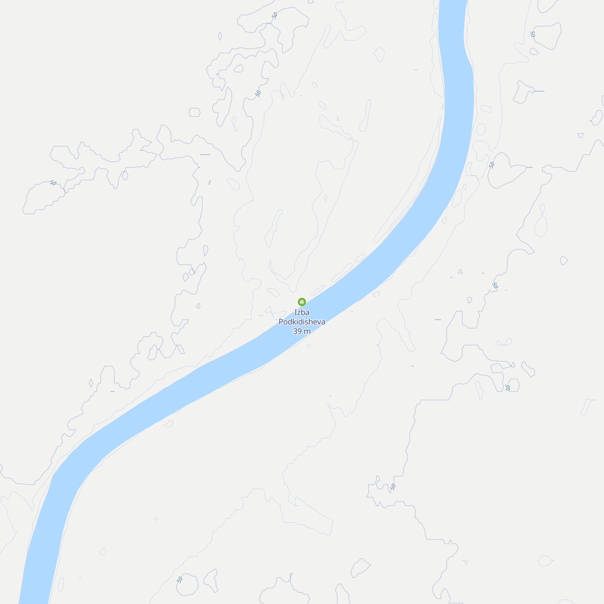 Izba Podkidisheva map