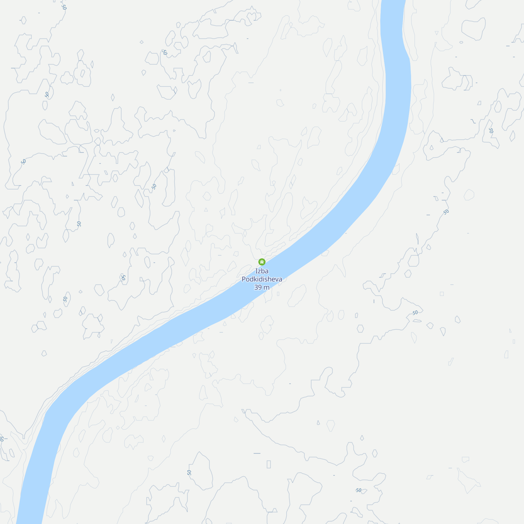 Izba Podkidisheva map