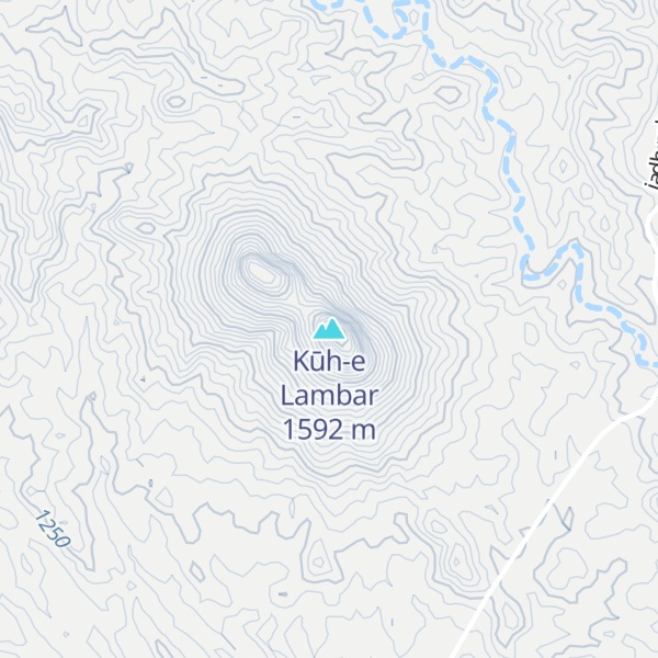 Map of Kūh-e Lambar