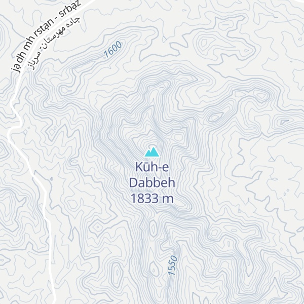 Map of Kūh-e Dabbeh