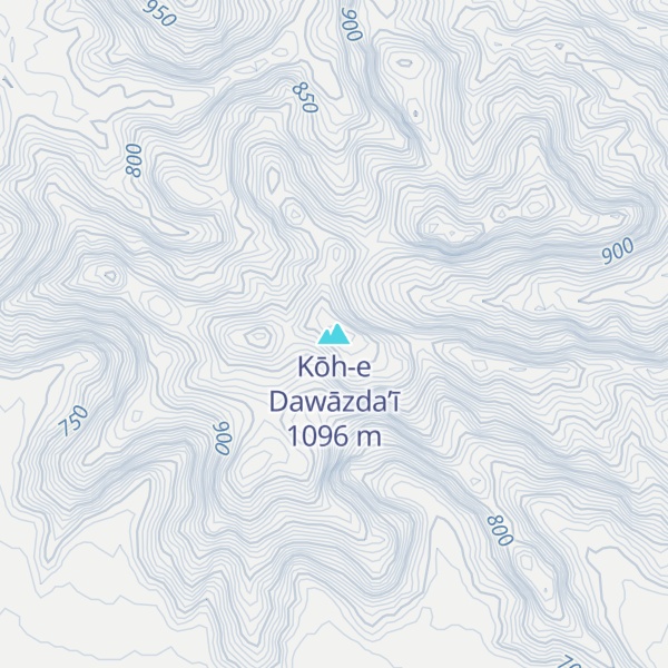 Map of Kōh-e Dawāzda’ī