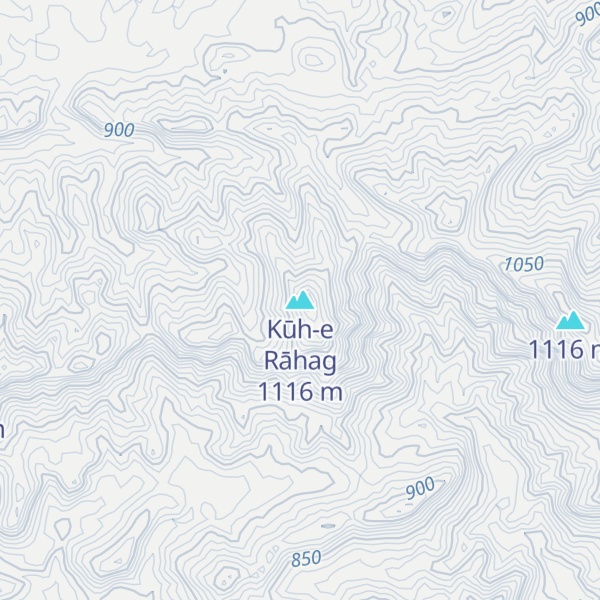 Map of Kūh-e Rāhag