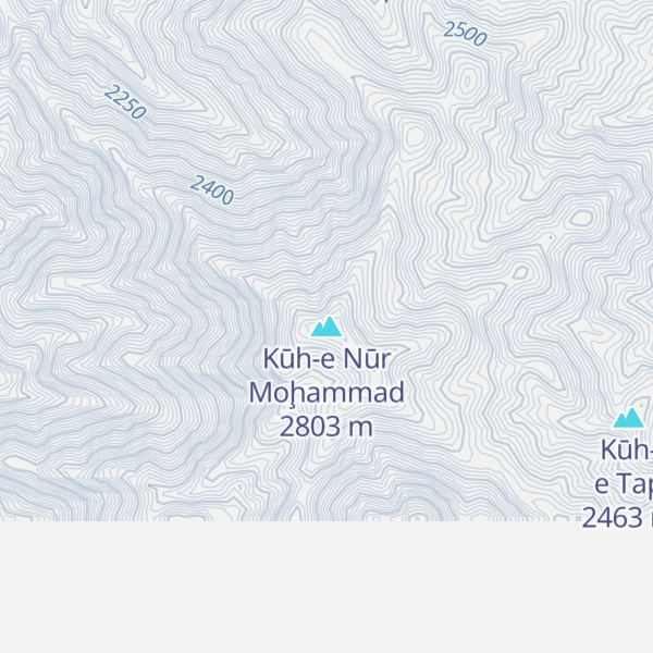 Map of Kūh-e Nūr Moḩammad