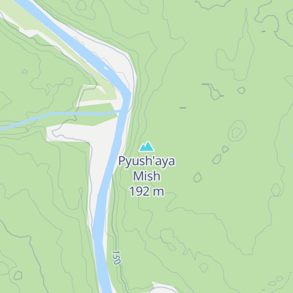 Map of Pyush'aya Mish