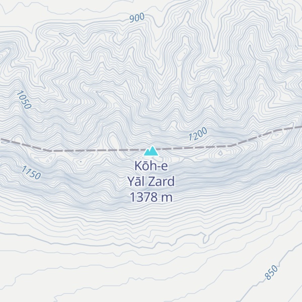 Map of Kōh-e Yāl Zard