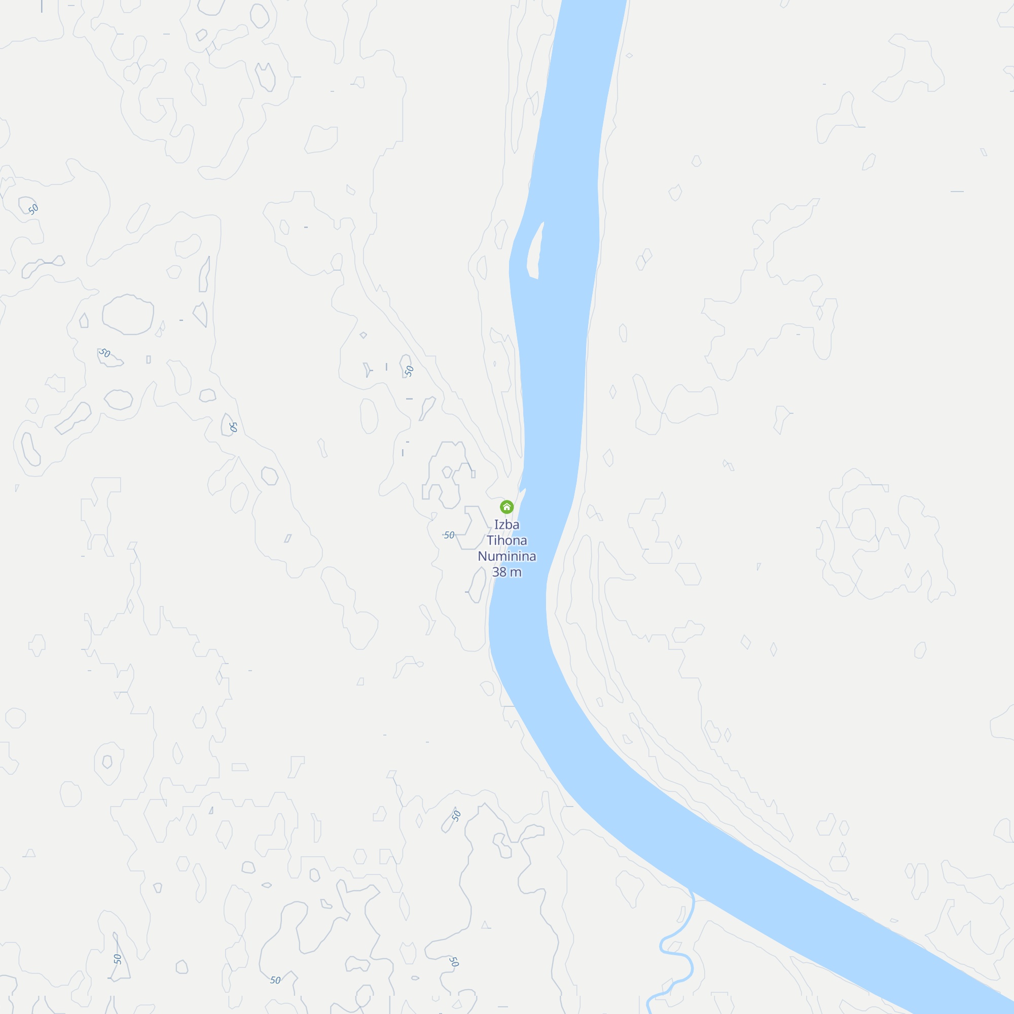 Izba Tihona Numinina map
