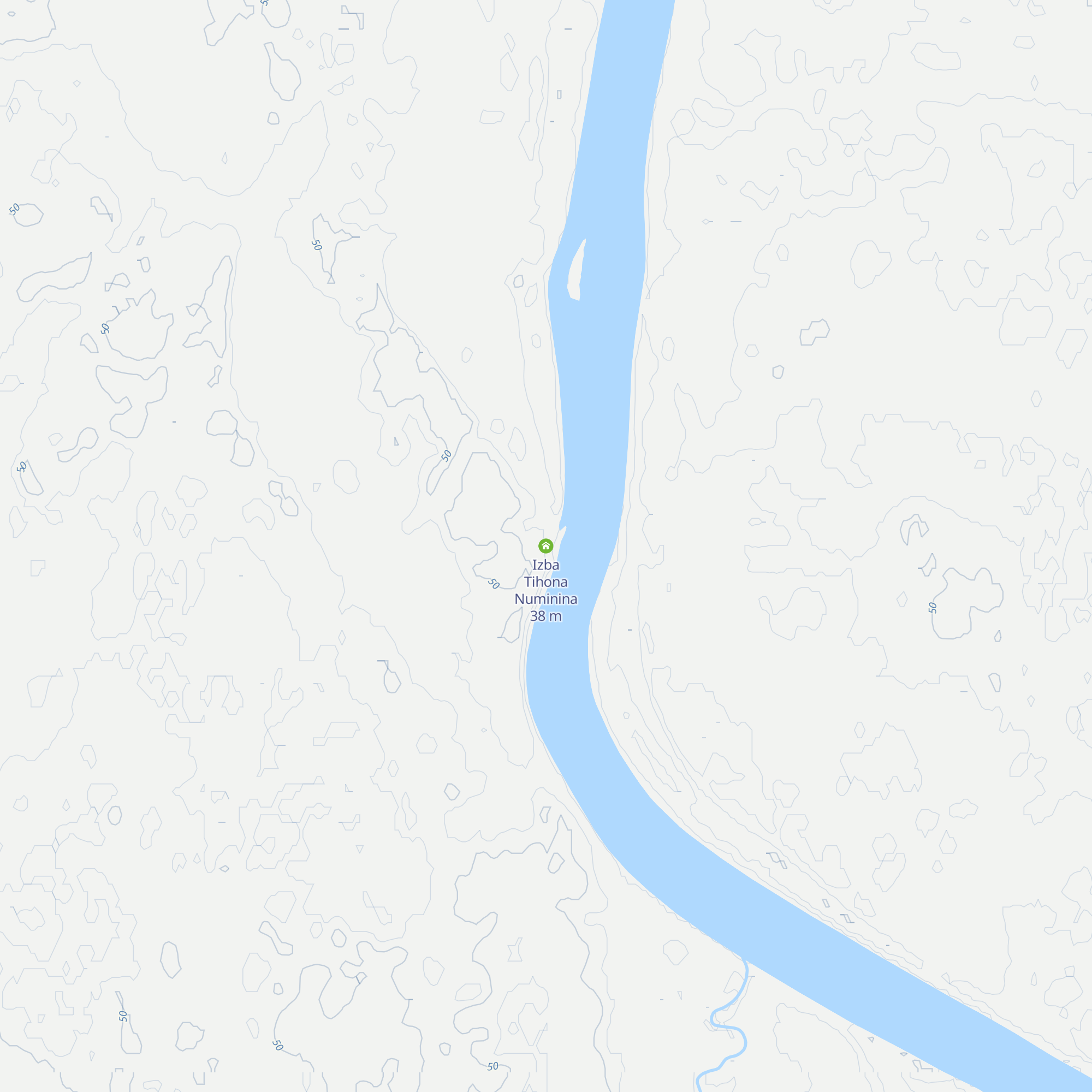 Izba Tihona Numinina map