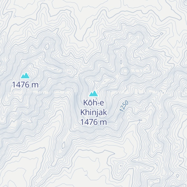 Map of Kōh-e Khinjak