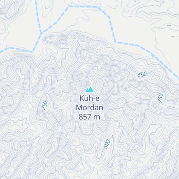 Map of Kūh-e Mordan