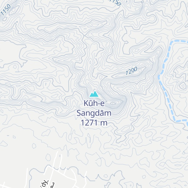 Map of Kūh-e Sangdām