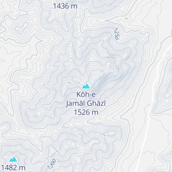 Map of Kōh-e Jamāl Ghāzī