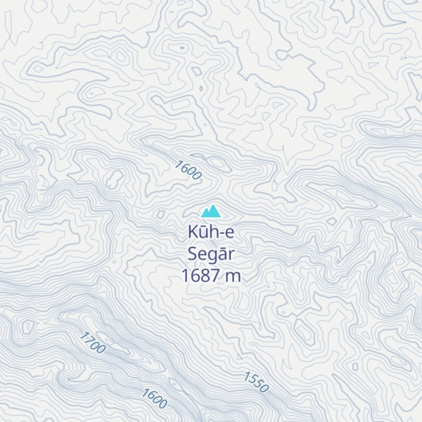 Map of Kūh-e Segār