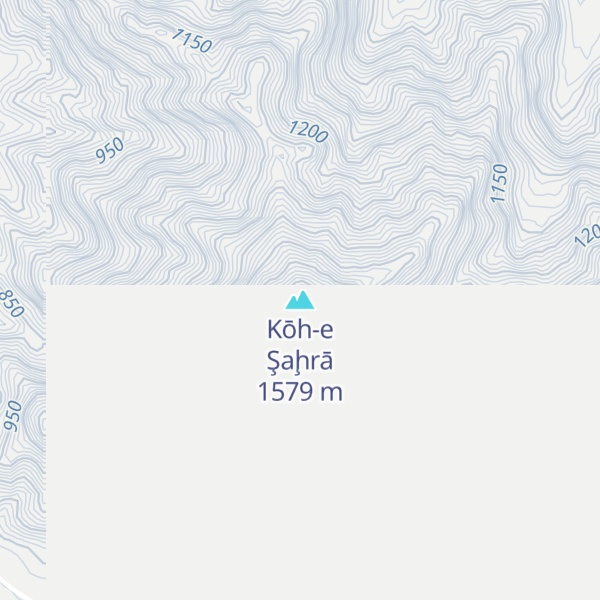Map of Kōh-e Şaḩrā
