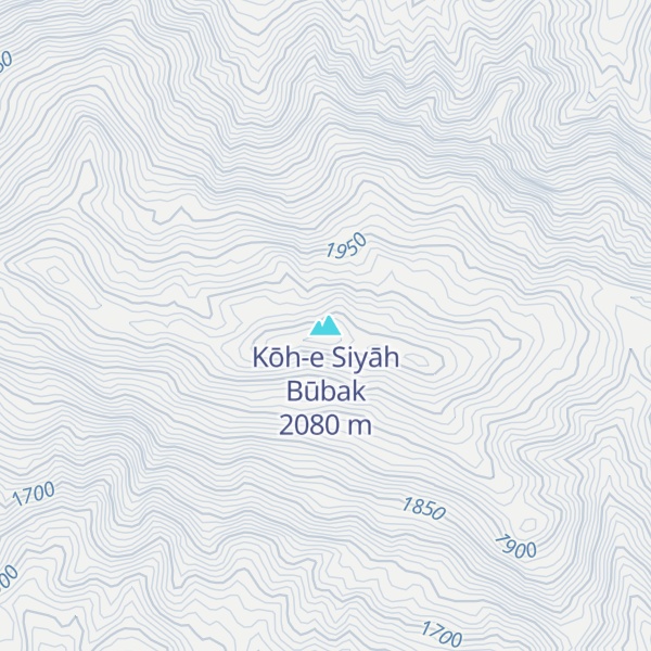 Map of Kōh-e Siyāh Būbak