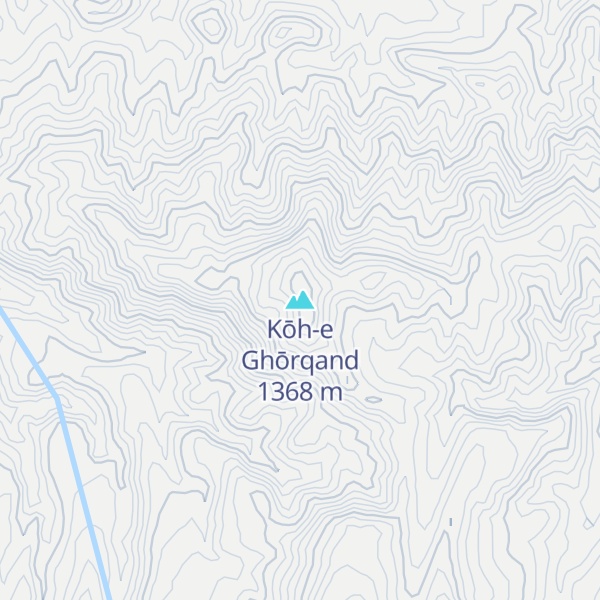Map of Kōh-e Ghōrqand