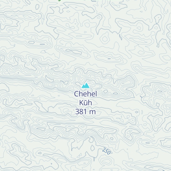 Map of Chehel Kūh
