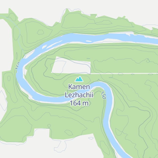 Map of Kamen Lezhachii