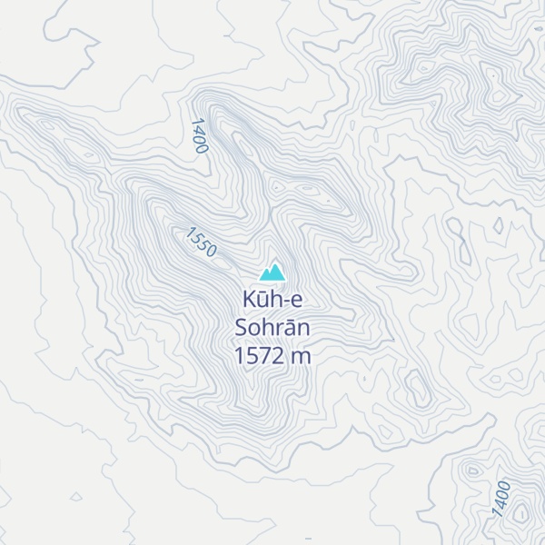 Map of Kūh-e Sohrān