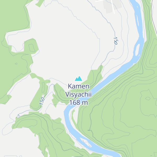 Map of Kamen Visyachii