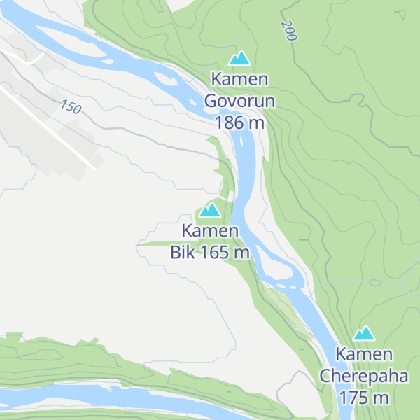 Map of Kamen Bik