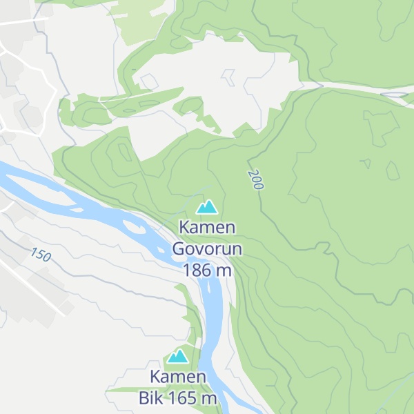 Map of Kamen Govorun