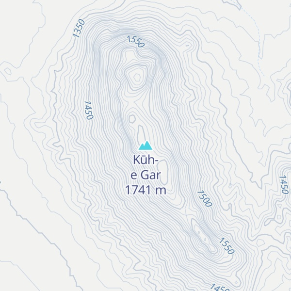 Map of Kūh-e Gar