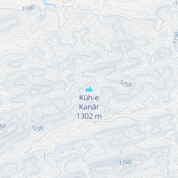 Map of Kūh-e Kanār