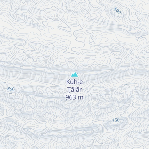 Map of Kūh-e Ţālār