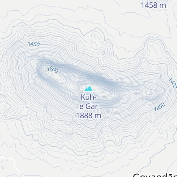 Map of Kūh-e Gar